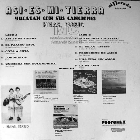 Hermanas Espejo - Trasera