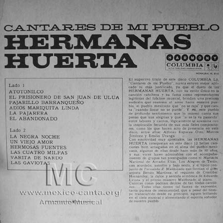 Hermanas Huerta - Cantares de mi Pueblo