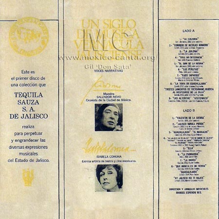 Trasera - Siglo Sauza