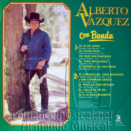 Portada - Albero Vázquez con banda