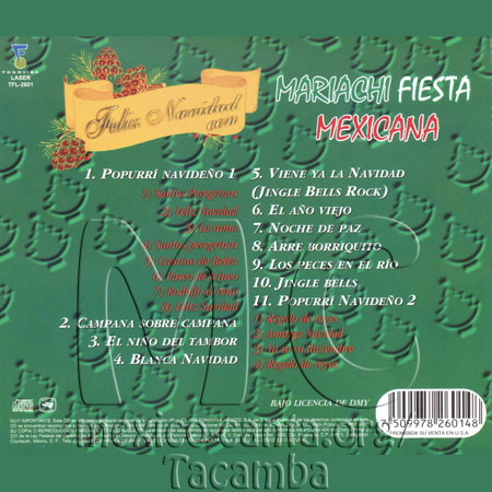 Mariachi Fiesta Mexicana - Trasera