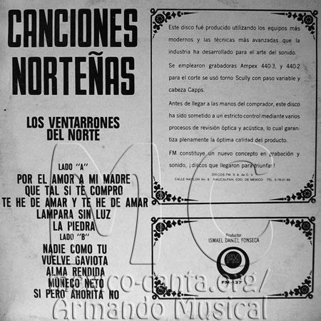 Ventarrones del Norte - Trasera