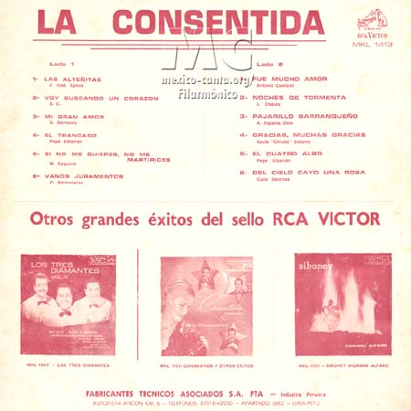 Trasera - La Consentida