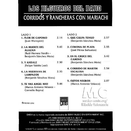 tras - Los Jilgueros del Bajío