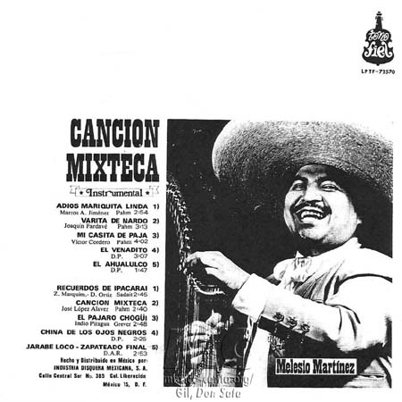 Melesio Martínez - Trasera