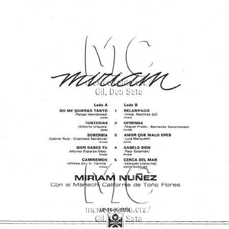 Miriam Núñez - Trasera