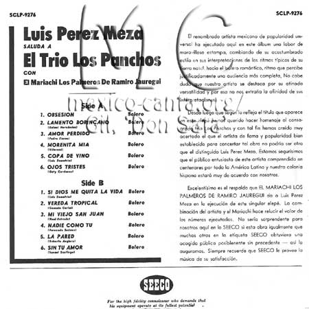 Saluda al Trío Los Panchos