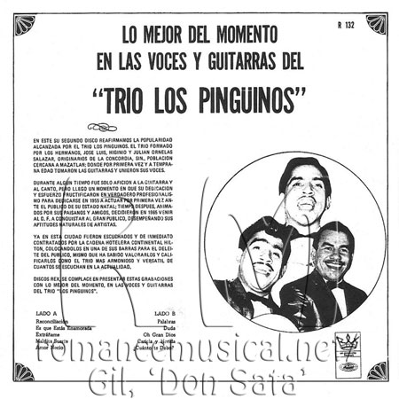 Tras - Trío Los Pingüinos